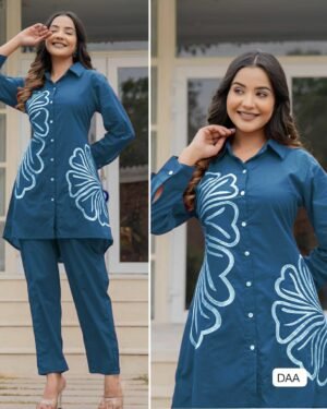 Featuring Beautiful Suit Sets in Soft Reyon Top With Pant. it is beautifully decorated with Multi thread work desgins