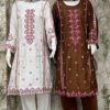 REYON SATIN WITH  HAVY Embroidery DIGITAL  PRINT