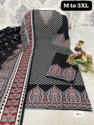Alternative view of Upgrade your ethnic wardrobe with this gorgeous, super-comfortable 3-Piece Kurti Set