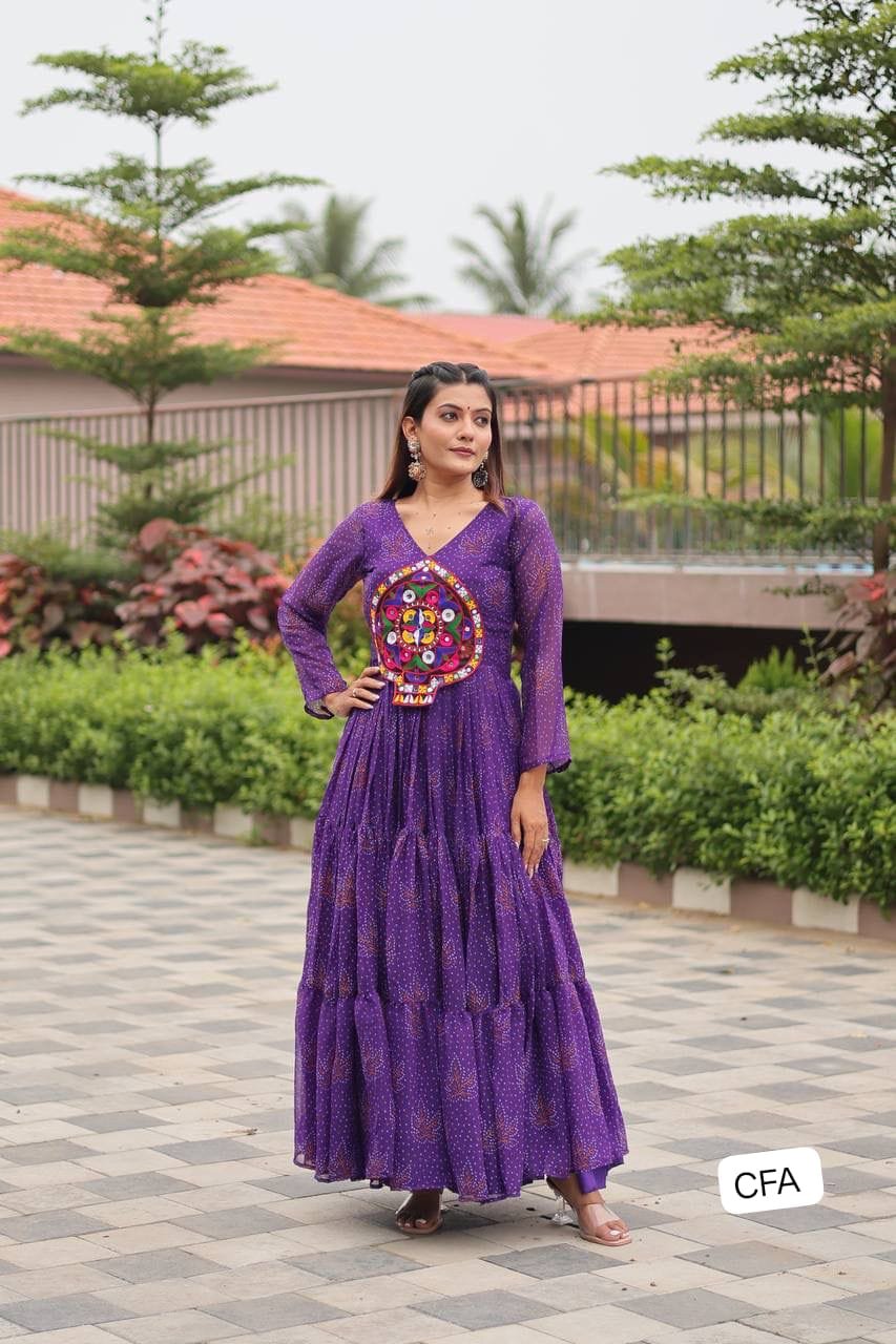 AK Creation is Launching Navratri Special Gamathi Work Gown - Image 5