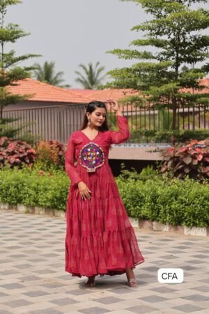AK Creation is Launching Navratri Special Gamathi Work Gown
