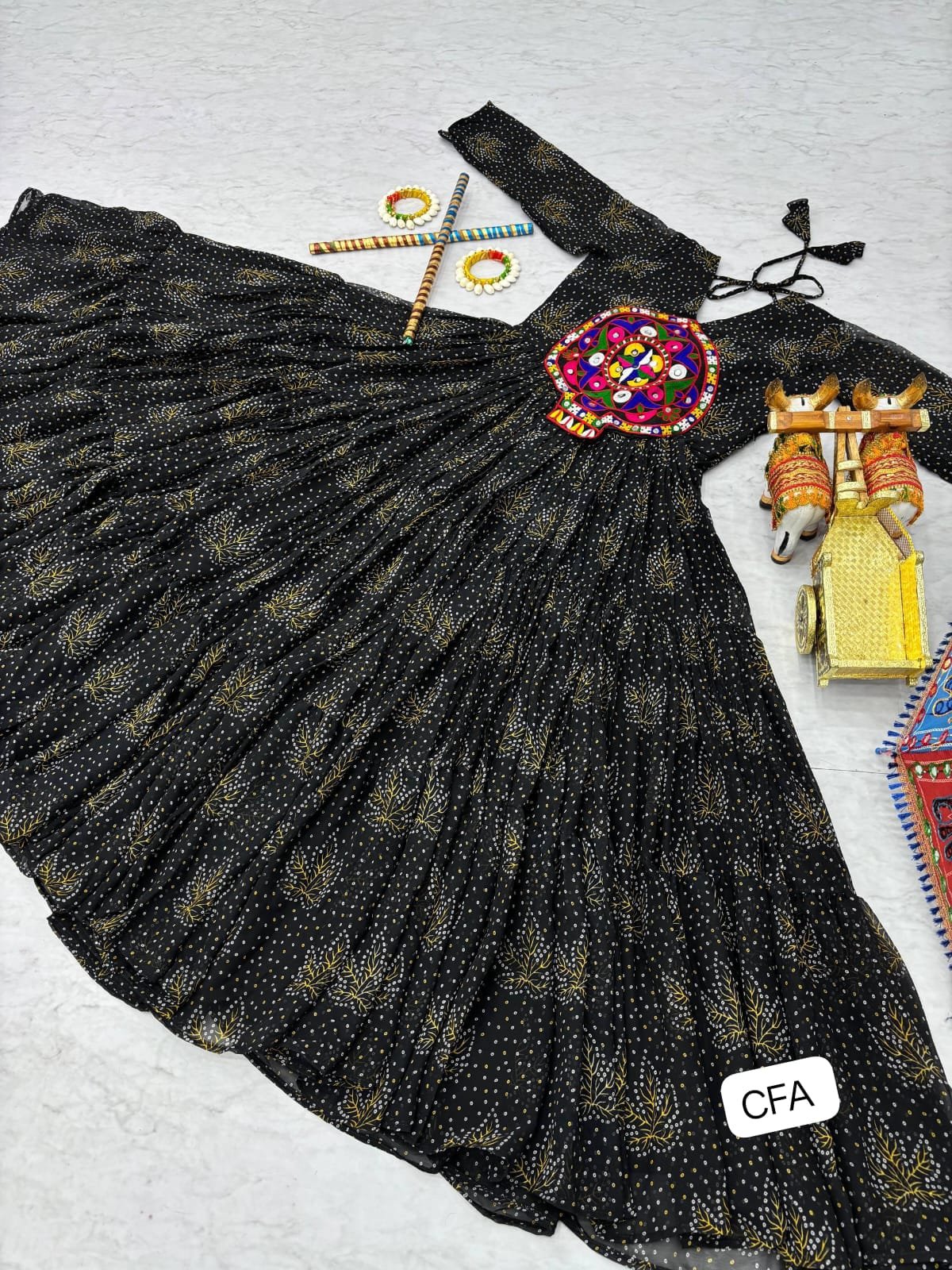 AK Creation is Launching Navratri Special Gamathi Work Gown - Image 4