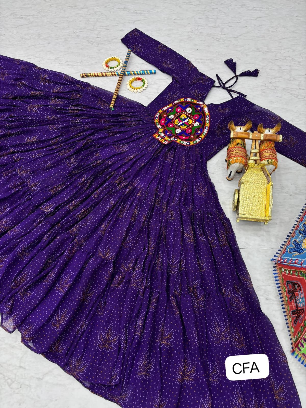 AK Creation is Launching Navratri Special Gamathi Work Gown - Image 6