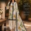 Premium Satin Fabric Elegant Floral Print With Farshi Shalwar & Digitally Printed Chinnon Duppata 