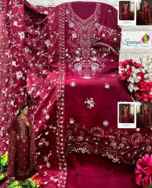 Alternative view of COTTON WITH CHIKANKARI EMBROIDERED KOTTA WITH EMBRODARY