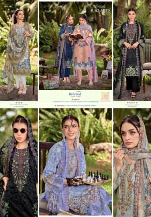 LAWN COTTON CAMRIC  PRINT WITH HEAVY EMBROIDERY WORK
