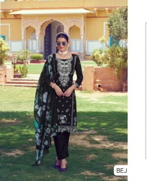 COTTON WITH EMBROIDERY COTTON BOTTOMS MASLIN DUPATTA
