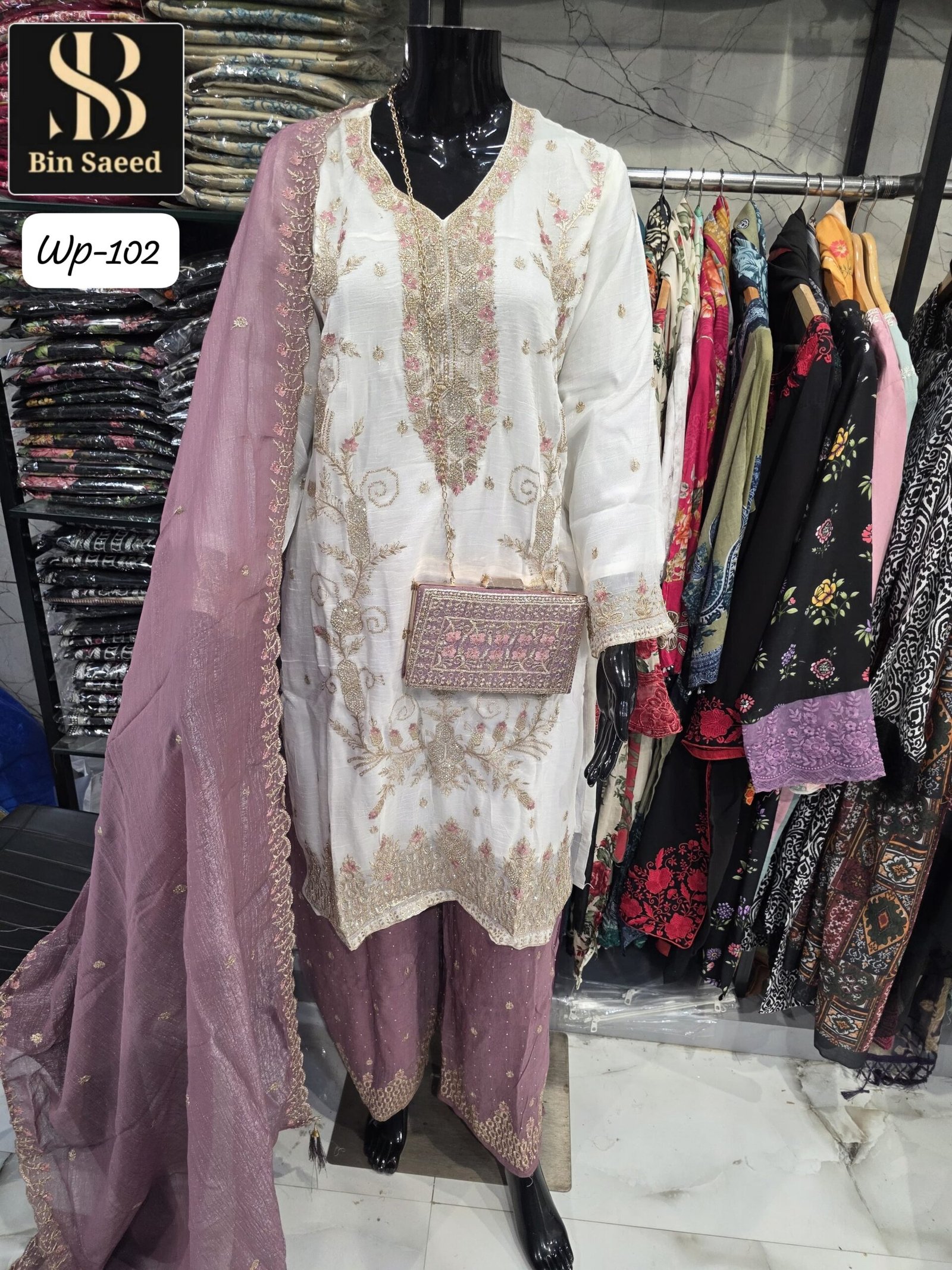 BIN SAEED PPRESENT NEW DESIGN HEAVY DESIGN WITH JARKAN
