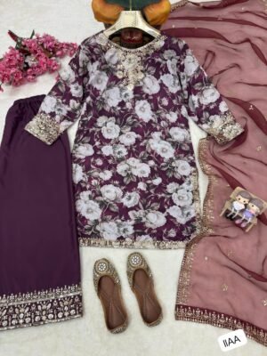 Alternative view of ENHANCE THE BEAUTY OF YOUR WARDROBE WITH THIS NEWLY LAUNCHED KURTI & PLAZZO SET
