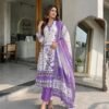 Premium 3 PCS Berry Silk Suit Set