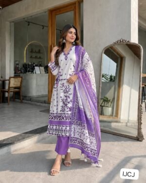 Premium 3 PCS Berry Silk Suit Set