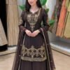 PRESENTING 3 PIECE STYLISH TOP, PLAZAA AND DUPATTA WITH BEAUTIFUL EMBROIDERY SEQUENCE WORK