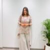 THIS FESTIVAL SEASON , TRY OUR DESIGNER THREE PIECE ARTICLE, TOP AND PLAZZO WITH DUPATTA IN SEQUENCE EMBROIDERY WORK