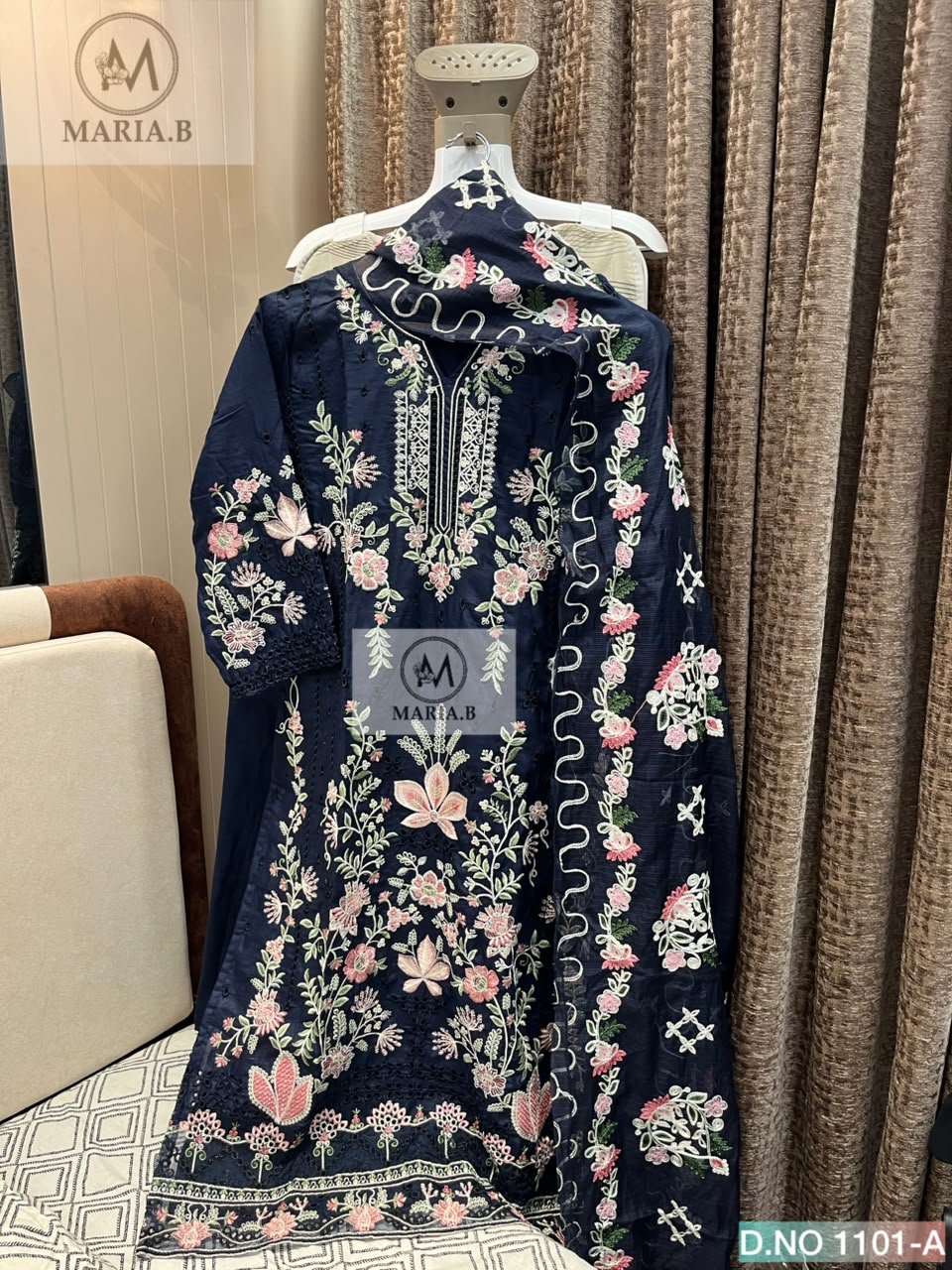 CHIKANKARI COTTON STITCHED (INNER STITCHED) WITH STITCHED COTTON BOTTOM WITH KOTA CHEX EMBROIDERY DUPATTA - Image 2