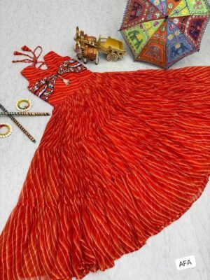 Alternative view of AK Creation is Launching Navratri Special Gamathi Work Gown