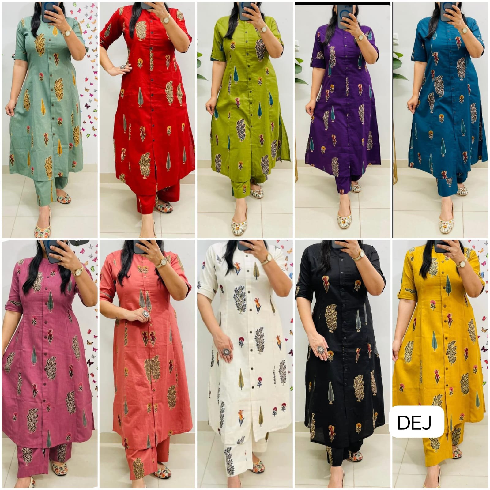 Co-Ords set in kurti pattern paired with Ankle length pant giving perfect outfit and deliberate choice about your look.....