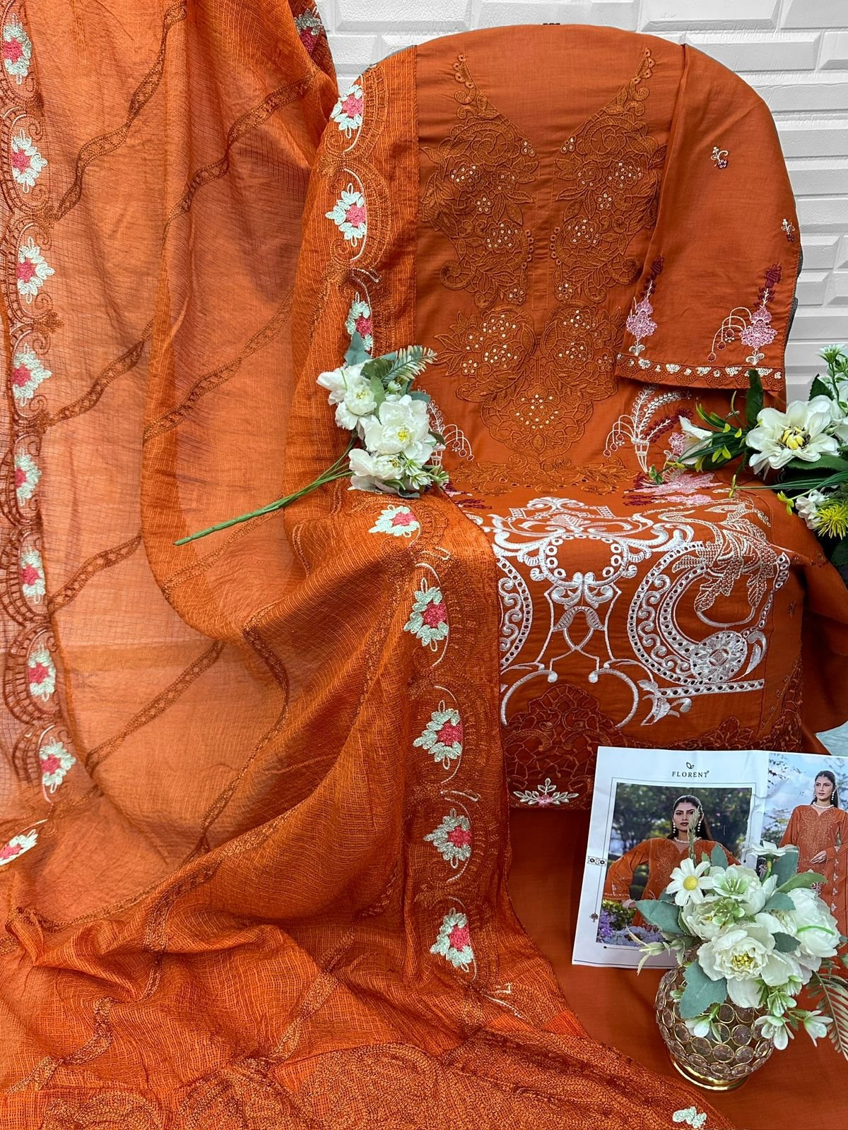 CAMBRIC COTTON WITH HEAVY EMBROIDERY WORK - Image 3