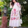 WEAR SUMMER FRIENDLY AND TRENDY MAXI GOWN WITH EMBROIDERY WORK