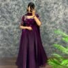New launching festival special gown dupatta