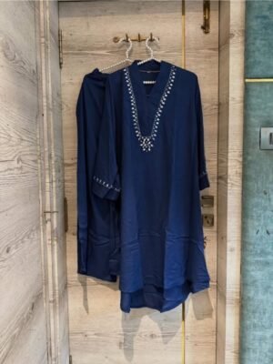 PAKISTANI STYLE HIGH LOW MIRROR WORK CORDSET
