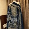 STITCHED GEORGETTE WITH EMBROIDERY WORK (INNER STITCHED) WITH STITCHED SANTOON BOTTOM WITH GEORGETTE EMBROIDERY DUPATTA
