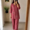 Febric Pure Viscose Cotton Cord-SET 
