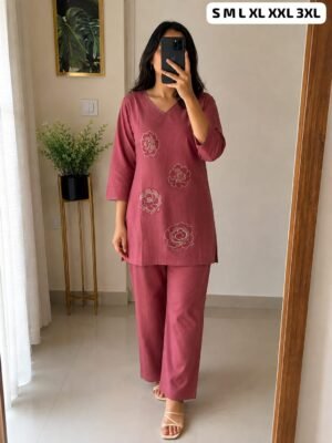 Febric Pure Viscose Cotton Cord-SET 