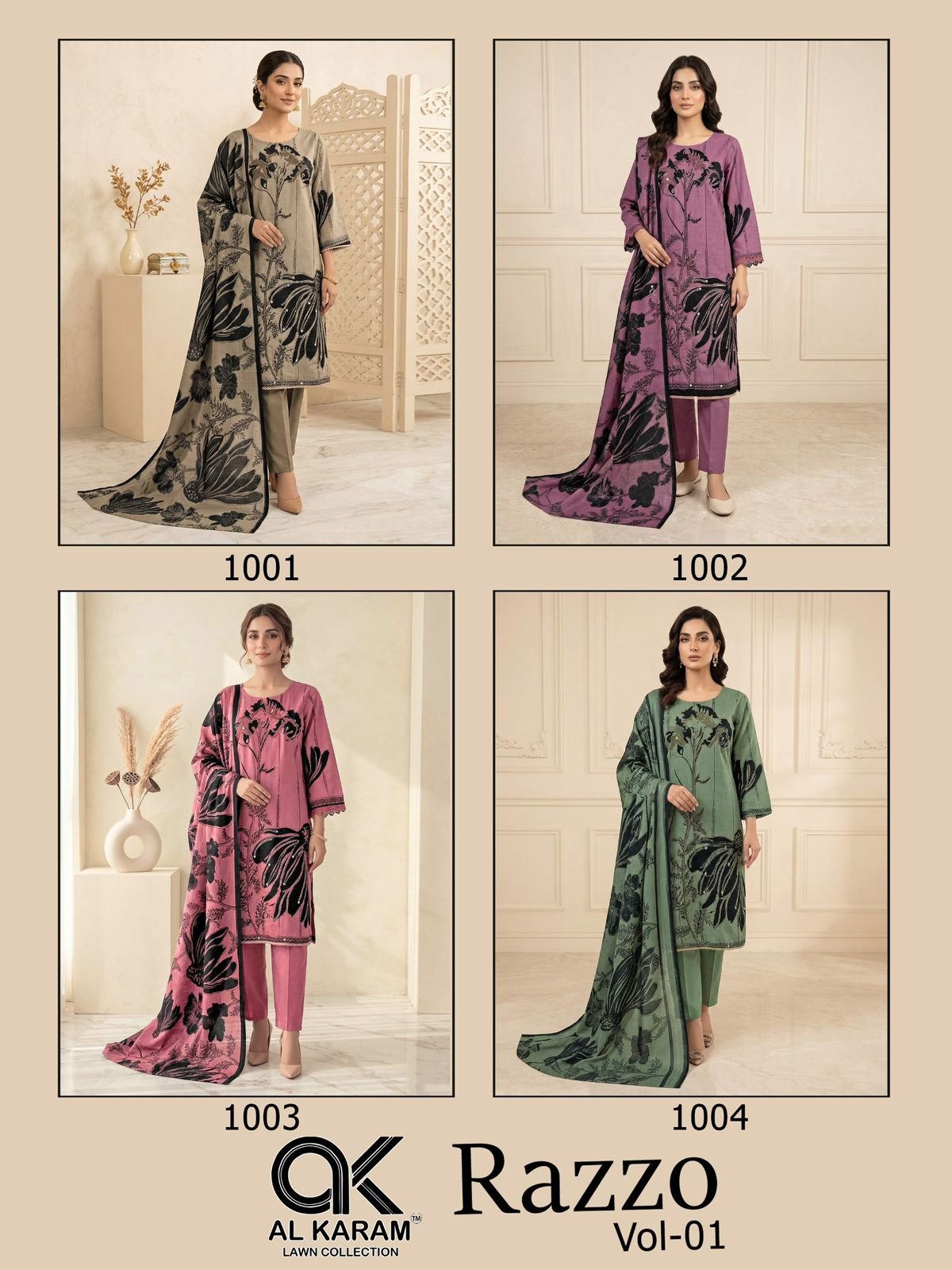 Razzo Reyon Cotton Collection With Aari Handwork - Image 5