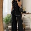 Cord set back side belt available