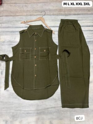 Alternative view of Cord set cotton flaxÂ