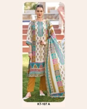 Top pure maslin digital print with aari handwork 