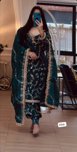 Launching New Designer Party Wear Look Top ,Patiyala Suit and Dupatta