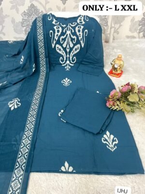 Looking to update your ethnic wardrobe? Check out this stunning Bandhani Suit Set—perfect for daily wear, office, or small gatherings