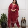 WOMEN'S PURE VISCOSE CHANDERI SILK KURTA SETS 