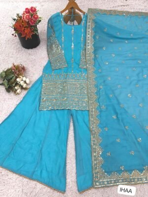Alternative view of Elegant Embroidered Sequence Designer Sharara Set