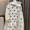 FULL STITCHED RAYON TOP WITH BEAUTIFUL HEART EMBROIDERY WORK WITH PATTERN IN NECK AND SLEEVES