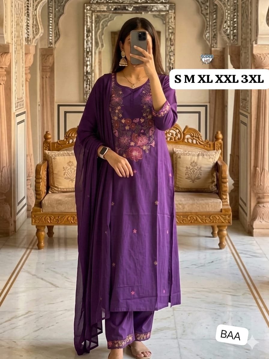 Kurti with plazzo with dupatta - Image 3