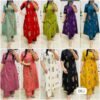 Co-Ords set in kurti pattern paired with Ankle length pant giving perfect outfit and deliberate choice about your look
