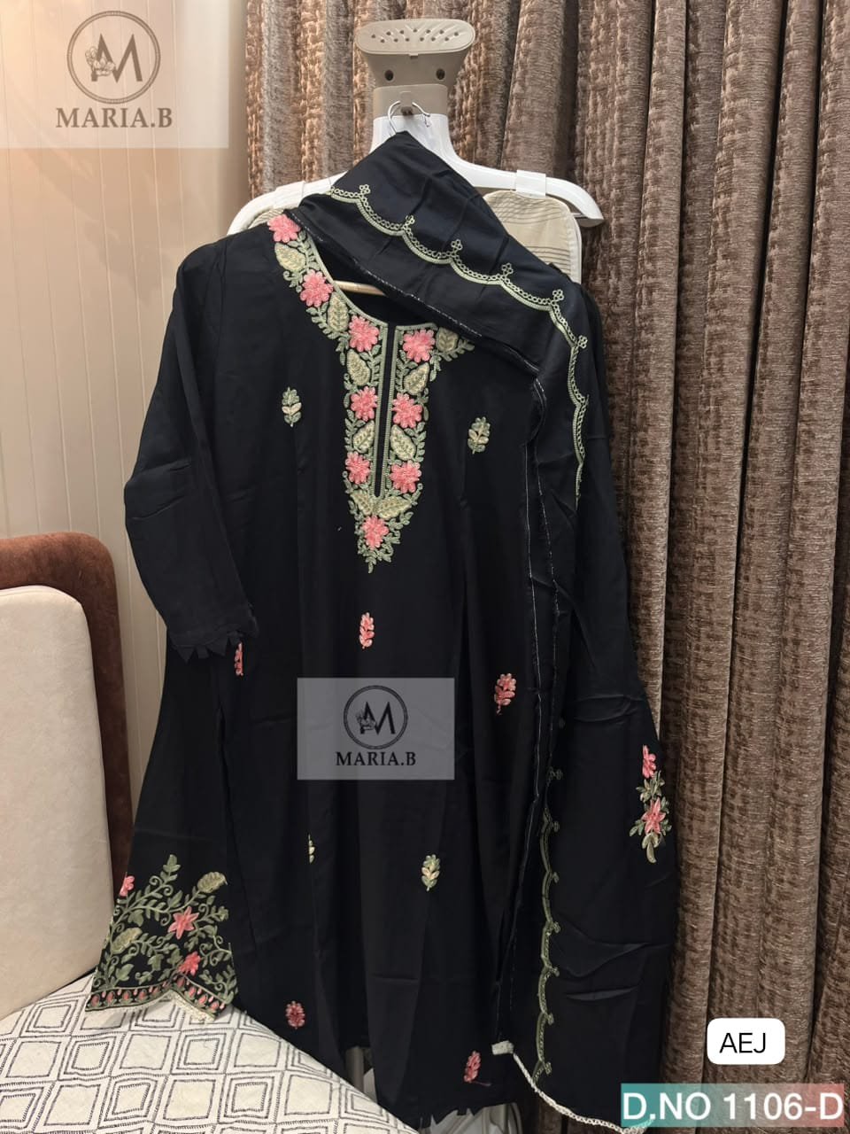 FULL STITCHED RAYON TOP WITH BEAUTIFUL WORK WITH PATTERN IN SLEEVES AND DAMAN - Image 2