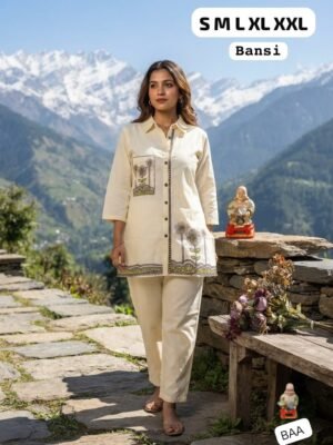Trending Premium Khadi Cotton Co-Ord Set