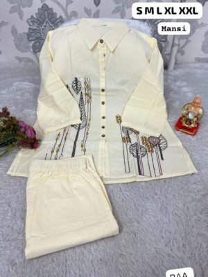 Alternative view of Trending Premium Khadi Cotton Co-Ord Set