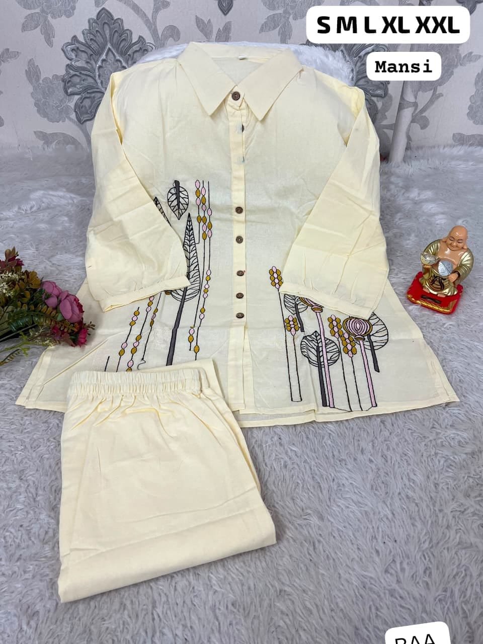 Trending Premium Khadi Cotton Co-Ord Set - Image 2
