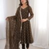 Elegant Designer Anarkali Three Piece Set