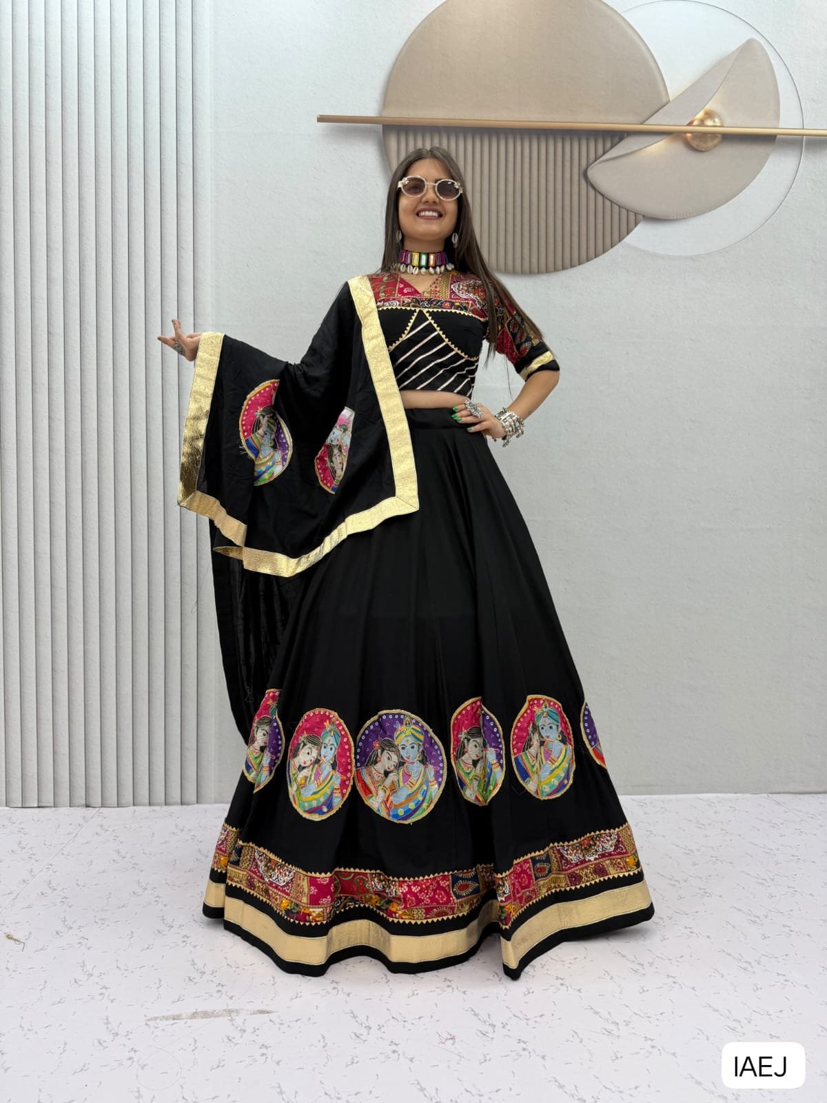 AK Creation is Launching Navratri Special Pure Cotton Lehenga Choli with 6 Meter Big Flair - Image 3