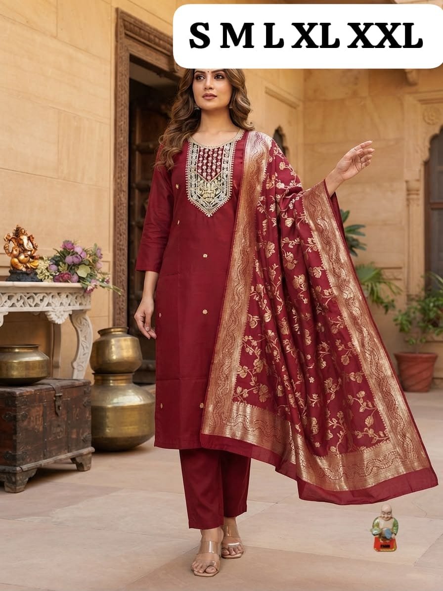 Stunning 3-Piece Festive Salwar Suit Set - Image 5