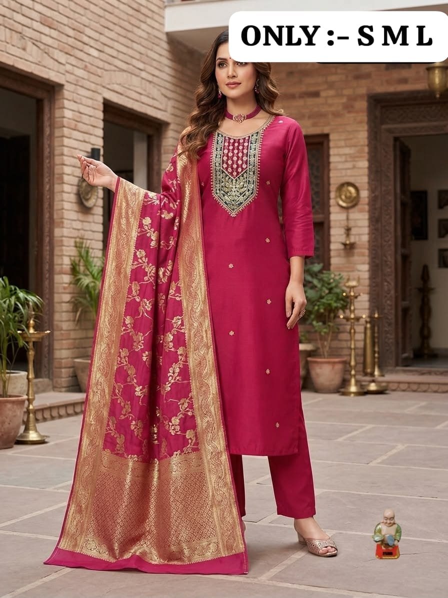 Stunning 3-Piece Festive Salwar Suit Set - Image 3