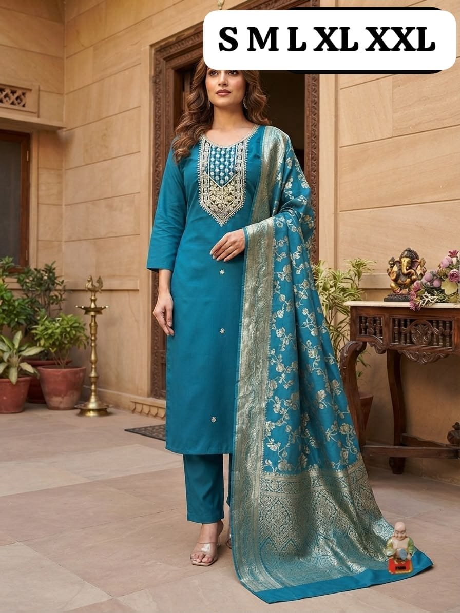 Stunning 3-Piece Festive Salwar Suit Set - Image 2