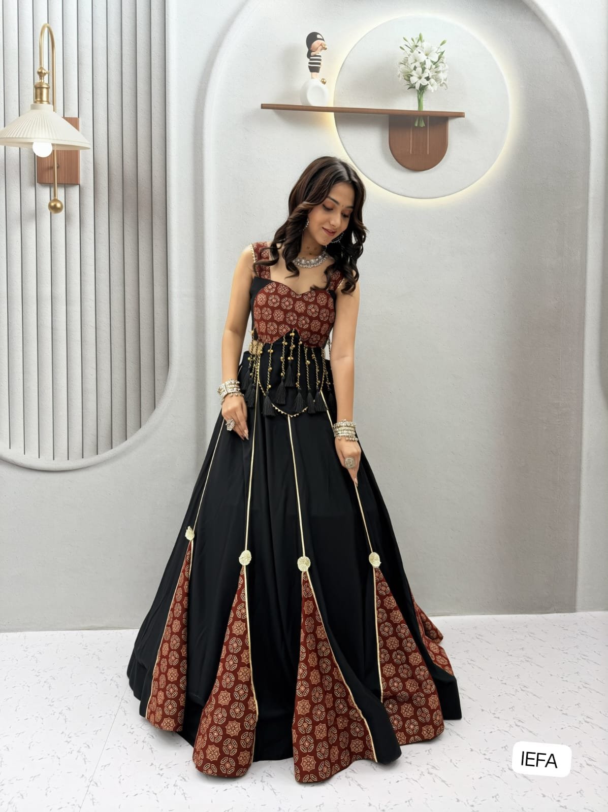 AK Creation is Launching Navratri Special Ajrak Lehenga choli