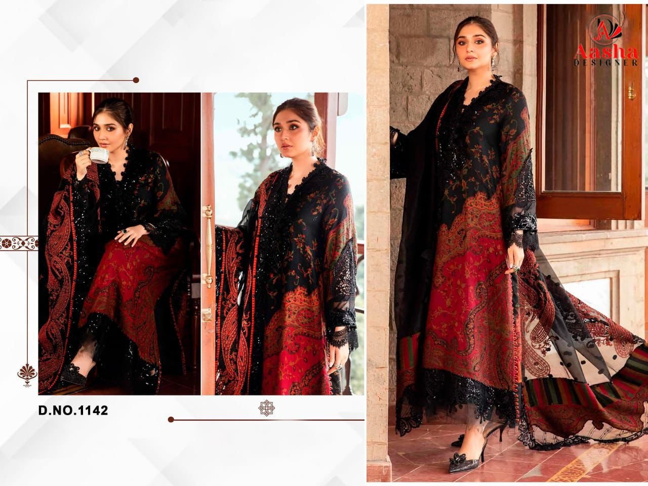 pure cotton print with exclusive patch embroidery( 6 PATCH)