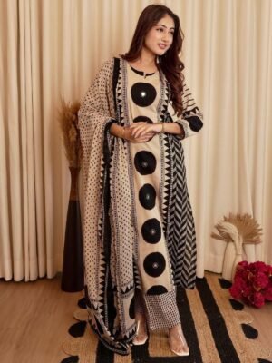  Ajrakh Cotton Suit Set